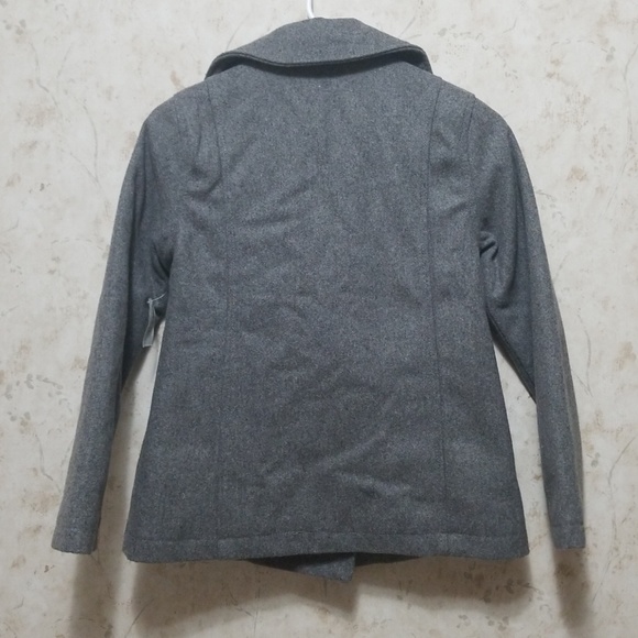 Old Navy pea coat girls color gray size 10-12 - Picture 3 of 7